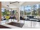 Inviting open concept living room, dining room and gourmet kitchen area with mountain views at 427 Whispering Pines Cir, Breckenridge, CO 80424