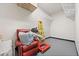 Bright storage room with metal shelving, ladder and room for storage at 4625 W 50Th Ave # 110, Denver, CO 80212