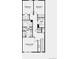 Layout of the home's second floor, featuring three bedrooms, two bathrooms, and a laundry room at 17125 W 91St Ln, Arvada, CO 80007