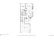 First-floor floorplan featuring a living room, kitchen, dining room, and garage at 12879 E Dickensen Pl, Aurora, CO 80014