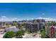 A beautiful skyline view showing a vibrant cityscape against a blue sky at 2729 W 28Th Ave # 401, Denver, CO 80211