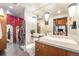 Modern bathroom with sleek fixtures and glass enclosed shower at 2955 Inca St # 2L, Denver, CO 80202