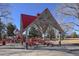 Arvada Volunteer Fire Fighters Park featuring picnic tables and a covered play area at 8450 Everett Way # D, Arvada, CO 80005