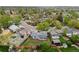 Aerial view of home, showcasing the neighborhood and landscape at 4562 S Gar Way, Littleton, CO 80123