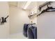 Functional laundry room featuring modern washer and dryer at 7833 Bandit Dr, Castle Rock, CO 80108