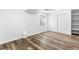 Finished basement boasts modern vinyl flooring and convenient closet storage at 3775 Balderas St, Brighton, CO 80601