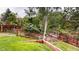 Backyard showcasing an garden and mature trees at 6278 E Euclid Ave, Centennial, CO 80111