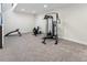 Basement gym area featuring exercise equipment and weights at 4121 River Oaks St, Castle Rock, CO 80104