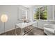 Bright home office with a modern desk and view, perfect for productivity at 2090 Bellavista St, Castle Rock, CO 80109