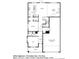 Detailed first floor plan showcasing the kitchen, great room, dining area, flex space, and garage at 9089 Pitkin St, Commerce City, CO 80022