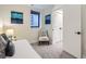 Cozy bedroom with natural light and modern decor at 2846 Champa St, Denver, CO 80205