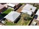 Bird's-eye view of the property showcasing the well-maintained lawn and private backyard at 2548 S Zurich Ct, Denver, CO 80219