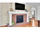 Close up on the fireplace and mantel with decorations at 200 Vista Blvd, Brighton, CO 80603