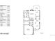 Main floor plan featuring kitchen, living, dining, primary bedroom and garage at 13673 Cook St, Thornton, CO 80602