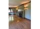 Living room with hardwood floors and a decorative fireplace, perfect for cozy evenings at 6375 E 6Th Avenue Pkwy, Denver, CO 80220