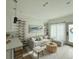 Bright living room with modern decor, wood floors, shoe racks and comfortable seating at 1472 Yates St, Denver, CO 80204
