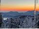 Spectacular sunset view with snowy landscape for the holiday season, truly a winter wonderland at 116 Ramona Rd, Golden, CO 80403