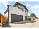 Modern garage with two doors and additional overhead deck space at 4312 Xavier St, Denver, CO 80212