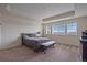Spacious bedroom features neutral walls, carpet flooring, and tray ceiling at 1202 Lance Leaf Ct, Elizabeth, CO 80107