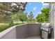 View from the patio showing the grill, golf course, and the natural landscape at 6545 W 84Th Way # 132, Arvada, CO 80003
