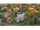 Luxury home with a large backyard, surrounded by fall foliage at 5320 S Race Ct, Greenwood Village, CO 80121