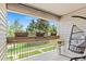 Relaxing patio area with seating and view of the landscaped backyard at 5512 S Greenwood St, Littleton, CO 80120
