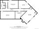 Basement floor plan featuring a bedroom, bathroom, storage and exercise room at 9107 S Deer Creek Canyon Rd, Littleton, CO 80127