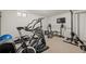 Home gym featuring a variety of exercise equipment for a complete workout at 9107 S Deer Creek Canyon Rd, Littleton, CO 80127