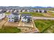 View of the back of the houses showcasing the backyard, decks, and scenic surroundings at 9382 Quaker St, Arvada, CO 80007