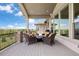 Cozy outdoor patio with comfortable seating and scenic views at 4002 Bell Mountain Dr, Castle Rock, CO 80104