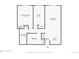 Detailed floor plan showing layout of primary bedroom, office, living room, and kitchen at 9650 Huron St # 12, Thornton, CO 80260