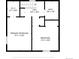 Detailed floor plan showcasing the layout of the primary bedroom, bedroom, bath, hall, and W.I.C at 10001 E Evans Ave # 72C, Aurora, CO 80247