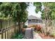 This backyard features a garden, landscaping, and a fence at 4363 N Raleigh St, Denver, CO 80212