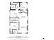 Detailed floor plan showcasing layout with dimensions for kitchen, living room, bedrooms and bathrooms at 4363 N Raleigh St, Denver, CO 80212