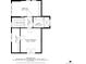 This second-story floor plan showing bedroom, bathroom, and walk-in closet layout at 4363 N Raleigh St, Denver, CO 80212