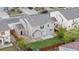 Aerial view of the home showcasing a well-maintained backyard and a classic suburban neighborhood at 10158 Granby St, Commerce City, CO 80022