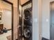 Conveniently located, this home has a stacked washer and dryer in a dedicated closet space at 1401 Wewatta St # 308, Denver, CO 80202