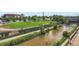 Scenic riverfront in an urban neighborhood with green space and views of the city skyline at 1401 Wewatta St # 308, Denver, CO 80202