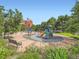 Community playground with slides and play structures, surrounded by trees and vegetation, perfect for outdoor activities at 1401 Wewatta St # 308, Denver, CO 80202