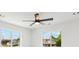 Bright bedroom with natural light, ceiling fan, and recessed lighting at 3226 W Dakota Ave, Denver, CO 80219