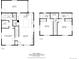 Combined floor plan of both floors shows layout of rooms and general areas at 3226 W Dakota Ave, Denver, CO 80219