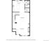 Detailed floor plan featuring a kitchen, dining area, living room, hall, pantry, and bathroom at 3221 Perry St, Denver, CO 80212
