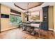 Cozy dining area with a view, next to the large kitchen and its long island at 14118 Whitney Cir, Broomfield, CO 80023