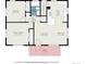Downstairs floorplan showing bedrooms, bathroom, living room, dining area, and porch with dimensions at 7691 Osage St, Denver, CO 80221