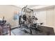 Basement featuring home gym with workout machine and equipment for a convenient fitness space at 6817 Sequoia St, Frederick, CO 80530