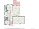 Detailed first-floor plan showing layout of the primary bedroom, kitchen, living room, and garage at 6817 Sequoia St, Frederick, CO 80530