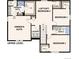 Upper level floor plan featuring Owner's Suite, three additional bedrooms, and laundry room at 14400 Heritage Dr, Mead, CO 80504