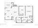 Floor plan showing two bedrooms, two bathrooms, and a covered patio at 5341 W 76Th Ave # 221, Arvada, CO 80003