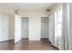 This closet boasts well-organized storage with ample hanging space and shelves at 975 N Lincoln St # 10A, Denver, CO 80203