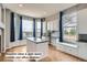 Bright office space with custom built-ins, lots of light and gorgeous mountain views from every window at 16333 Prairie Farm Cir, Parker, CO 80134